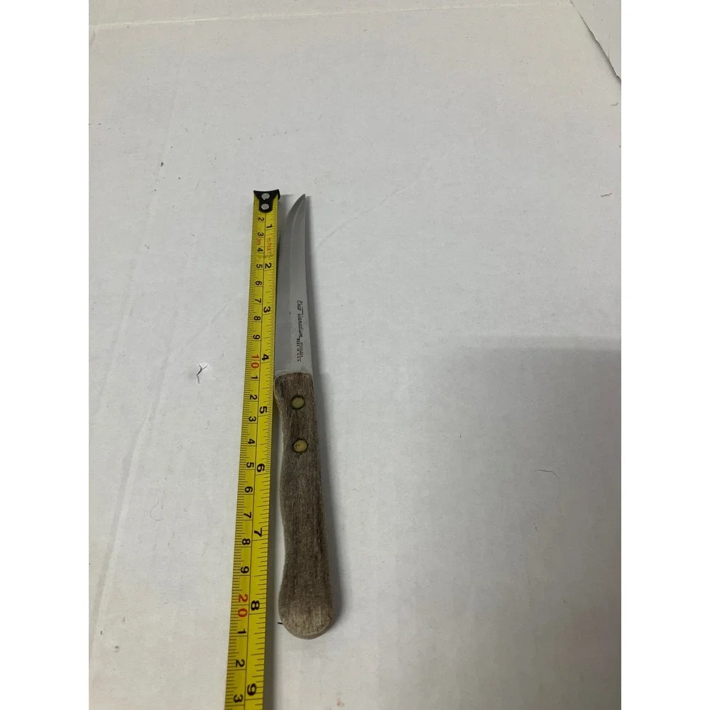 Ekco‎ Vanadium Stainless Steel Steak Knife Wood Handle Made in USA